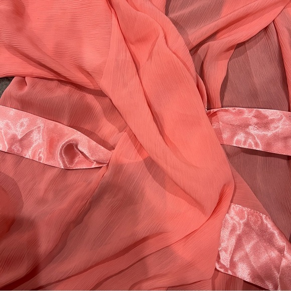 Victoria's Secret Vintage Gold Label Pink Short Robe OS - Picture 13 of 14